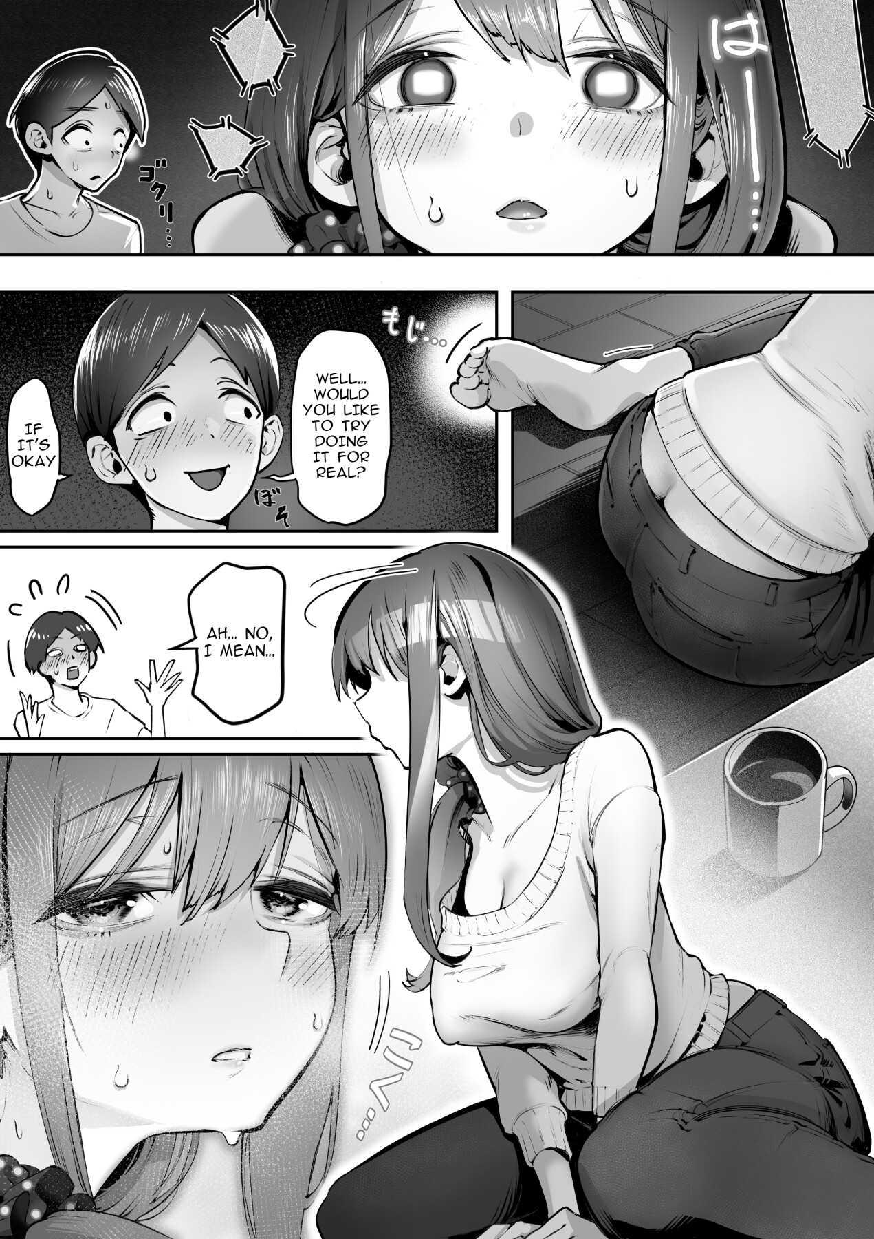 hentai manga Young wife at an adult shop